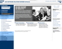 SAP Partner Catalog Home Page